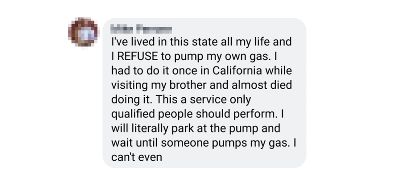 Illustration for article titled Join America In Laughing At Oregonians Freaking Out About Pumping Their Own Gas